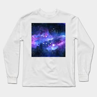 Galaxy Virgo Star Sign Long Sleeve T-Shirt